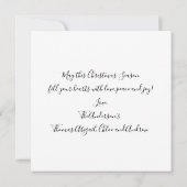 Kerst-kerst Evergreen - kerstversiering - Gift Kaart (Achterkant)