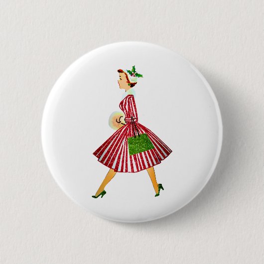 kerst - kerst ronde button 5,7 cm (Voorkant)
