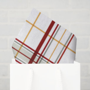 Kerst Kerst Tissue Papier met Plaid Patroon