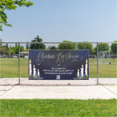 Kerst Kerstavond QR Code Candlelight Service Spandoek (Insitu)