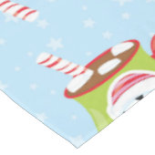 Kerst-kerstcadeau met warme chocolade tafelkleed (Gekanteld)