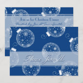 Kerst-kerstdiner-uitnodigingskaarten voor sierdoel kaart (Voorkant / Achterkant)