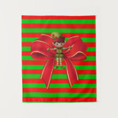 Kerst kerstfeest Elf Wandkleed (Voorkant)