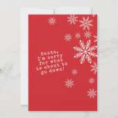 Kerst kerstfeest met hippe kop kaart (Achterkant)