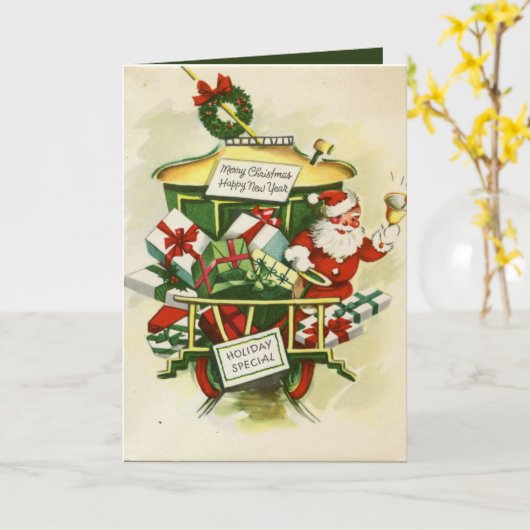 kerst kerstfeestdag kaart (Gele Bloem)