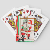 kerst kerstfeestdag pokerkaarten (Achterkant)