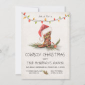 Kerst-kerstfeestelijke Waterverf Kaart (Voorkant)