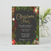 Kerst-kerstfeestfeest Kaart (Staand voorkant)