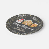 Kerst-kerstfeestfeest Papieren Bordje (Gekanteld)
