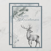 Kerst-kerstfeestkerst Feestdagenkaart (Voorkant / Achterkant)