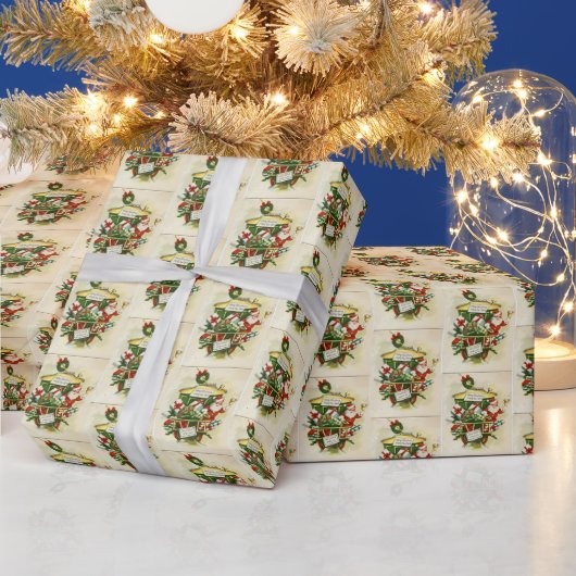 kerst kerstkerstkerstman cadeaupapier (Feestdagen)