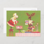 kerst kerstkerstkerstman feestdagenkaart (Voorkant / Achterkant)