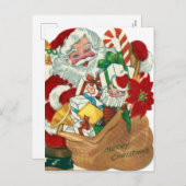 kerst kerstkerstkerstman feestdagenkaart (Voorkant / Achterkant)