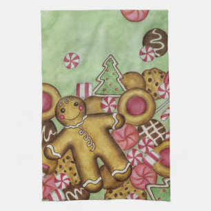 Kerst Kerstkrans Keukenhanddoek Cadeau