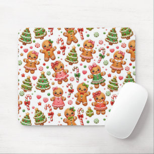 Kerst Kerstkrans Koekjes en Suikerstokken Muismat