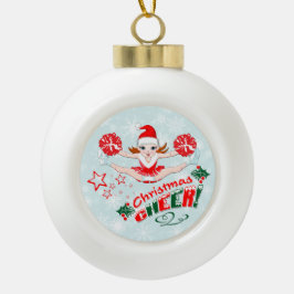 Kerst-kerstman Keramische Bal Ornament