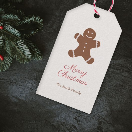 Kerst Kerstman Snoepgoed Cadeautag Cadeaulabel