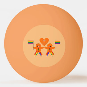 Kerst kerstmannen gebak paar homoseksuele mannen pingpongballen