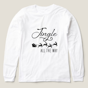 Kerst Kerstmis Jingle All The Way Tri-Blend Shirt