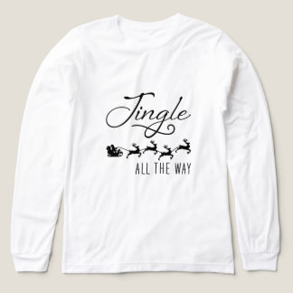 Kerst Kerstmis Jingle All The Way Tri-Blend Shirt