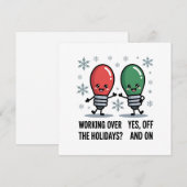 Kerst Kerstmiskleed grapje Feestdagenkaart (Voorkant / Achterkant)