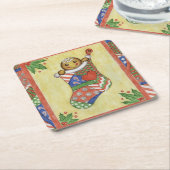 Kerst-kerstontbijt Onderzetters (Schuin)