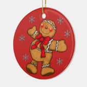 Kerst-kerstsierdecoratie in gebak keramisch ornament (Links)
