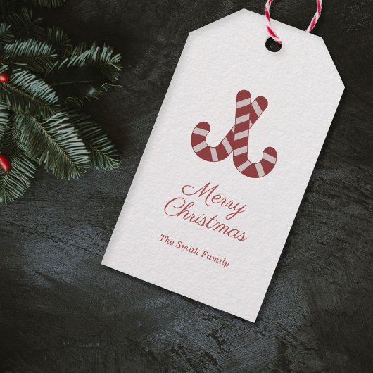 Kerst Kerststok Cadeaubijsluiter Cadeaulabel