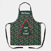Kerst Kerststok Schort (Voorkant)
