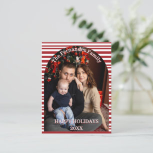 Kerst Kerststok Strepen Op Maat Briefkaart