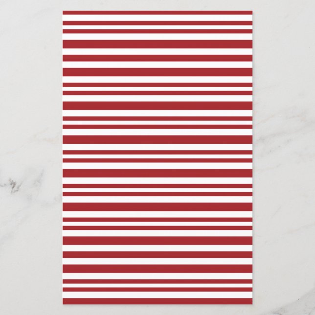Kerst Kerststok Strepen Scrapbook Papier (Voorkant)