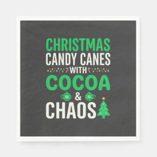 Kerst Kerststokken Cacao Chaos Vakantie Servet