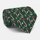 Kerst Kerststokken Stropdas (Opgerold)