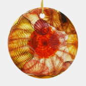 Kerst-kerstversiering met Glass Art Keramisch Ornament (Achterkant)