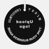 Kerst-kerstzonnegroer Glass Ornament (Achterkant)