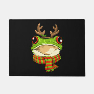 Kerst Kikker Toad Kerstman Rendier Xmas Deurmat