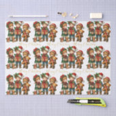 Kerst Kinder geschenken Vrolijk kerstfeest Tissuepapier (Craft)