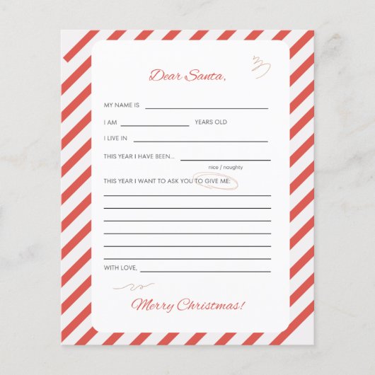 Kerst Kinder laatste naar Santa Flyer (Voorkant)