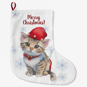 Kerst Kitten Kous Grote Kerstsok