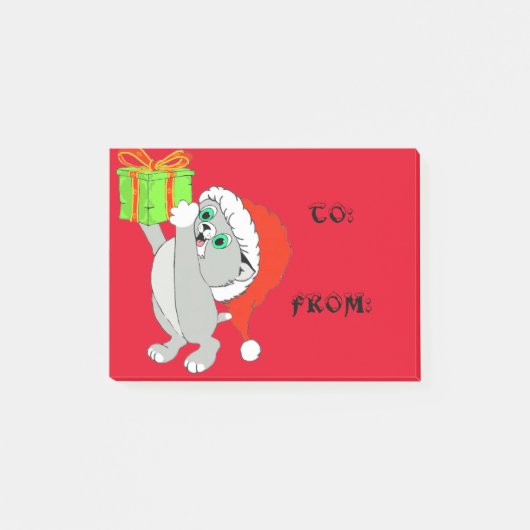 Kerst Kittens Cadeau Labels Post-it® Notes (Voorkant)