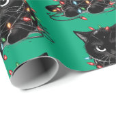 Kerst Kitty Cadeaupapier (Rol Hoek)