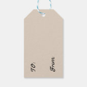 Kerst Kitty Cat Gift Labels Cadeaulabel (Achterkant)