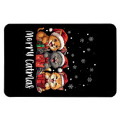 Kerst Kitty Katten Vrolijk Kerstfeest Magneet (Horizontaal)