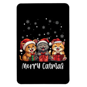 Kerst Kitty Katten Vrolijk Kerstfeest Magneet