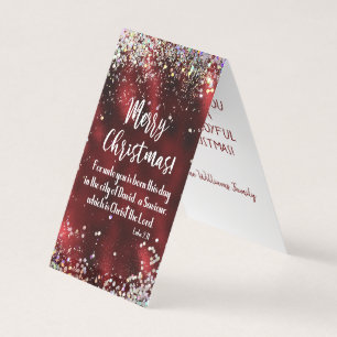 Kerst KJV Schrift Vrolijke Kerst Christelijk Kaart
