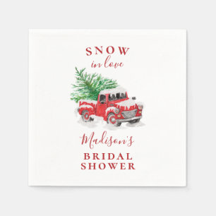 Kerst Kleine Rode Truck Bruiloft Feest Servet