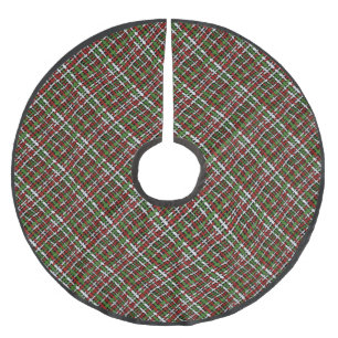 Kerst Kleur Diagonaal Geweven Grafische Burlap Kerstboom Rok