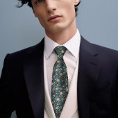 Kerst Kleuren  Perzisch Morris Mannen Stropdas