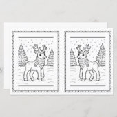 Kerst kleurplaat voor kinderen (Voorkant / Achterkant)