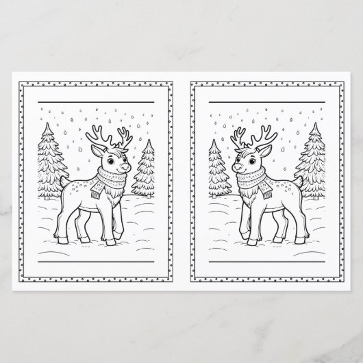 Kerst kleurplaat voor kinderen (Voorkant)